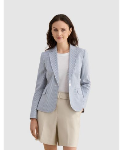 Hobbs London Women's Blake Structured Single-Button Blazer