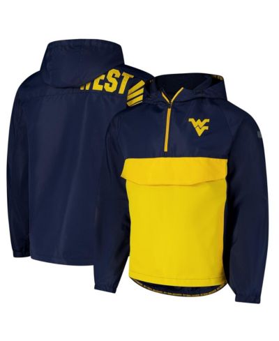 Мужская ветровка Colosseum Navy West Virginia Mountaineers Reloaded Anorak Half-Zip Jacket