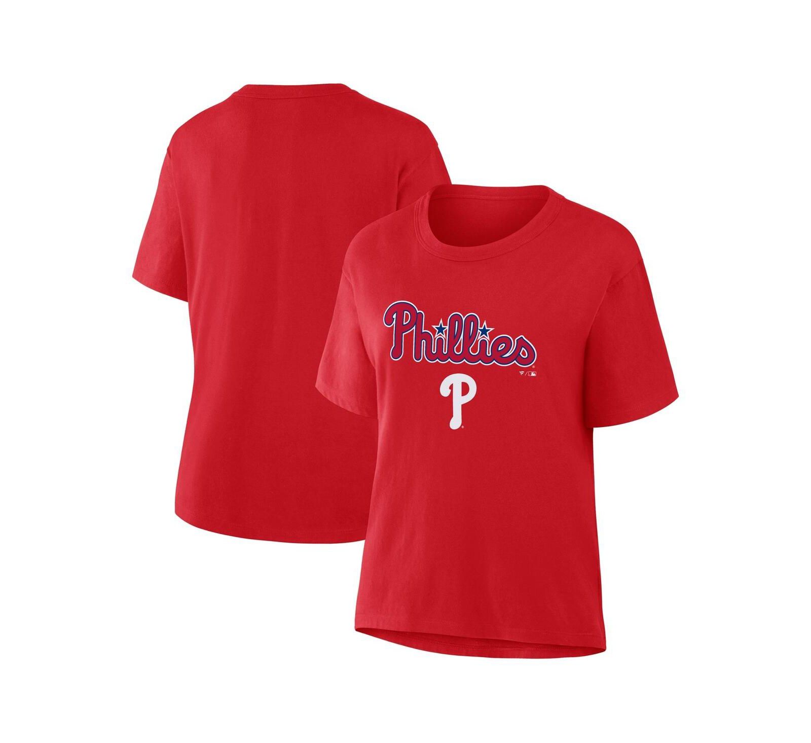 Fanatics Женская футболка Philadelphia Phillies Lockup Legacy, красная