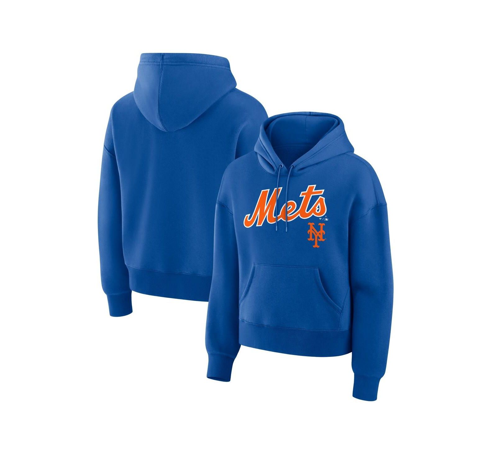 Женское худи Fanatics Royal New York Mets Lockup Legacy Fleece