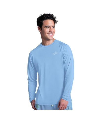 Margaritaville Men's Light Blue Detroit Lions Life's A Beach Long Sleeve Rashguard