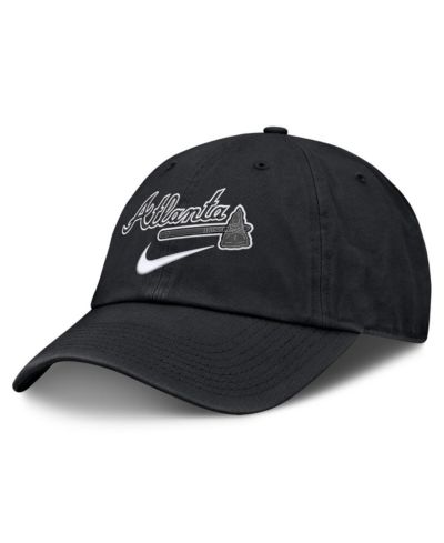 Мужская кепка Nike Atlanta Braves Primetime Club, черная, регулируемая