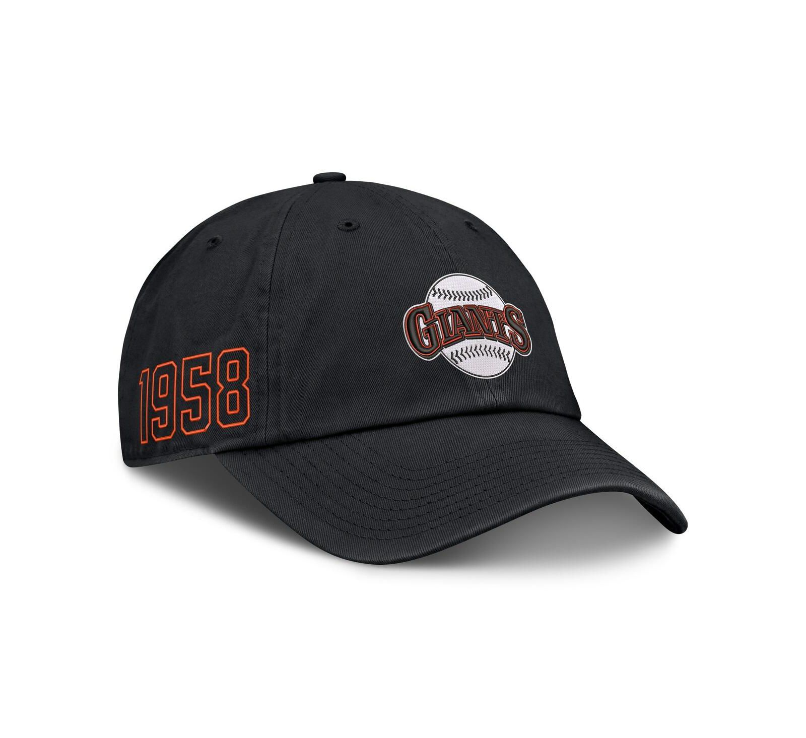 Мужская кепка Nike Men's Black San Francisco Giants Cooperstown Club регулируемая