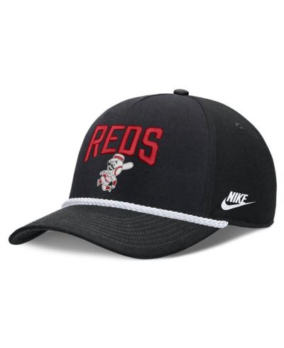 Мужская кепка Nike Black Cincinnati Reds Cooperstown Rise Adjustable