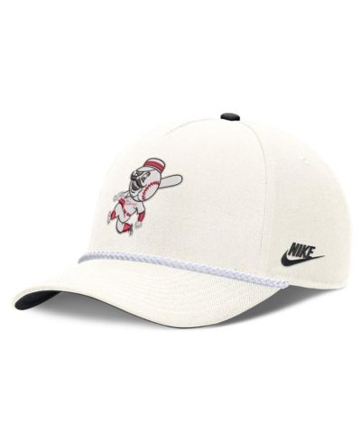 Nike Мужская регулируемая кепка Cream Cincinnati Reds Cooperstown Rise