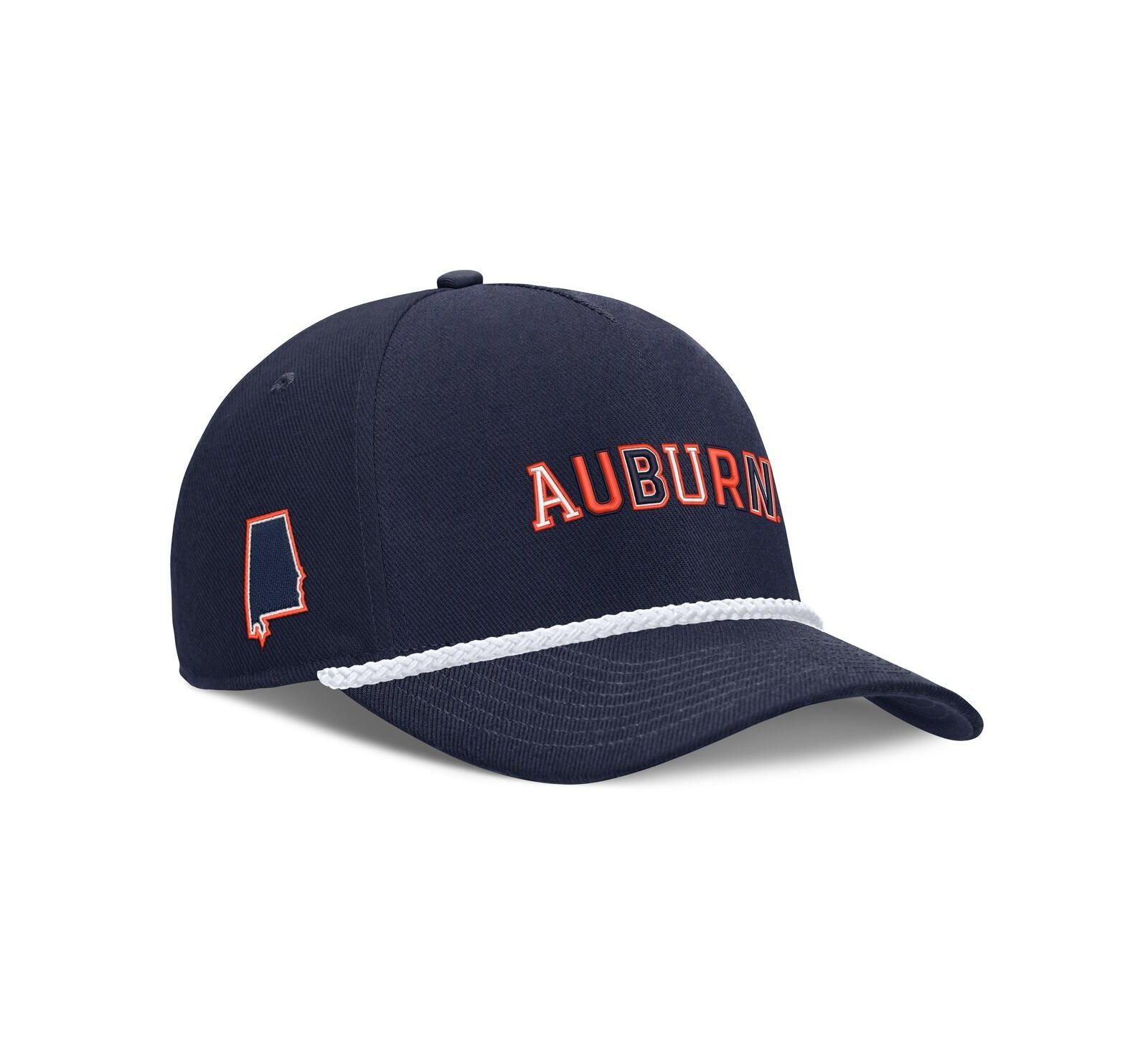 Кепка Nike Men's and Women's Navy Auburn Tigers 2026 Basketball Refresh 5-Panel Rope Rise