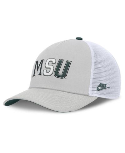 Nike Men's and Women's Gray Michigan State Spartans 2026 Basketball Refresh 5-Panel Rise Trucker Hat