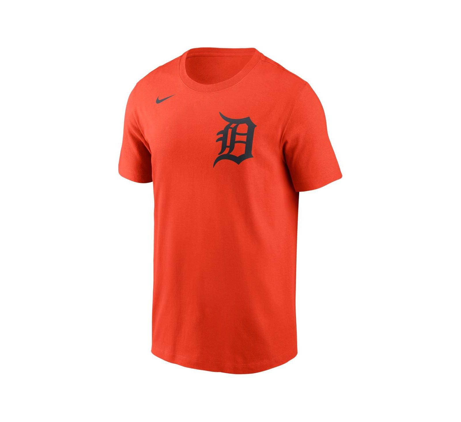 Nike Men's Orange Detroit Tigers Wordmark T-Shirt