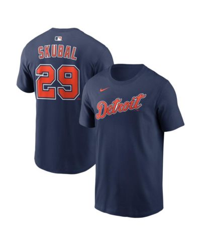 Футболка Nike Men's Tarik Skubal Navy Detroit Tigers Name & Number
