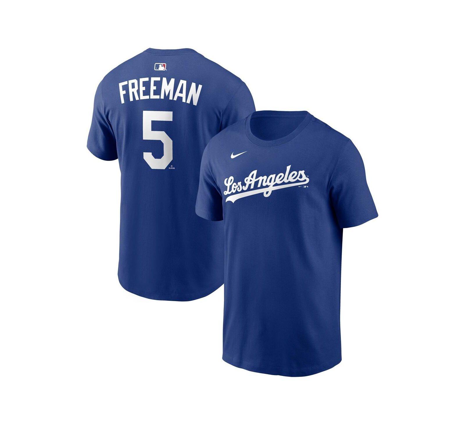Nike Men's Freddie Freeman Royal Los Angeles Dodgers Alternate Name & Number T-Shirt