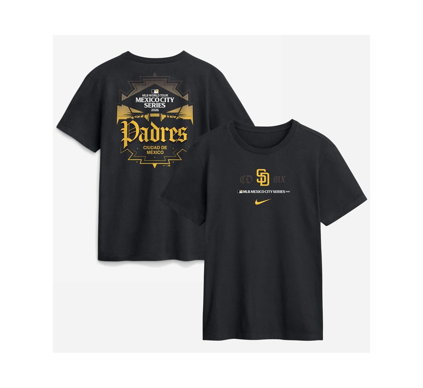 Nike Men's Black San Diego Padres MLB World Tour: Mexico City Series Graphic T-Shirt