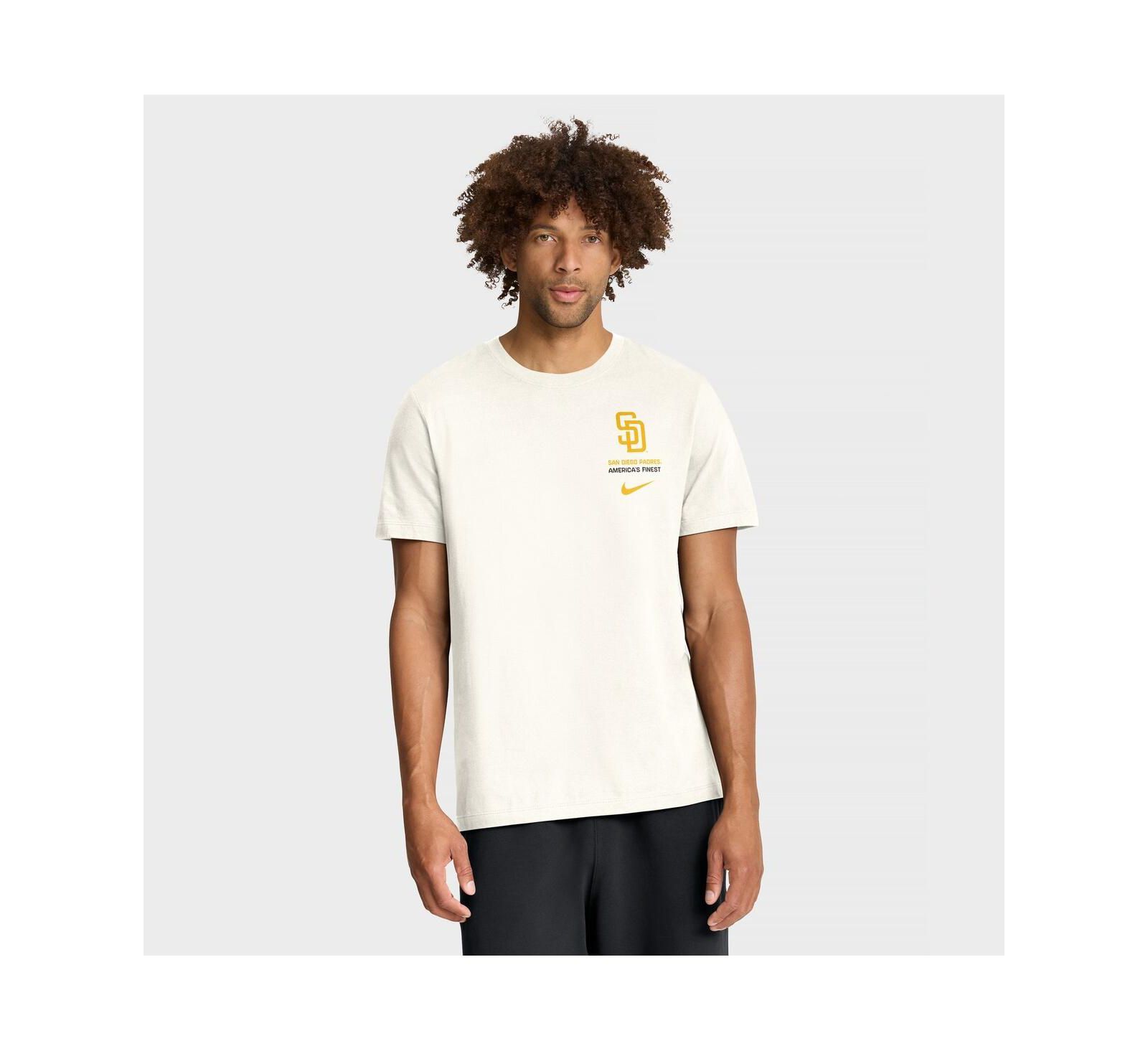Мужская футболка Nike Men's Cream San Diego Padres Primetime 2-Hit T-Shirt