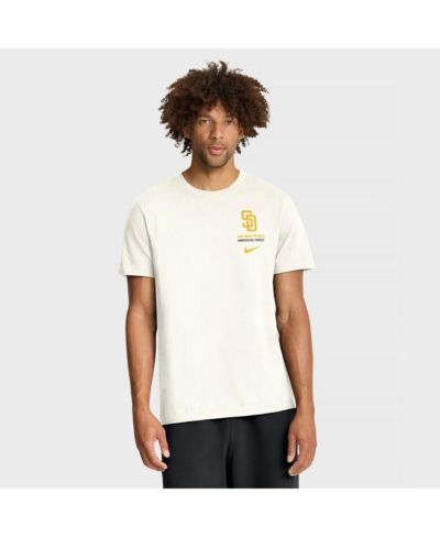 Мужская футболка Nike Men's Cream San Diego Padres Primetime 2-Hit T-Shirt