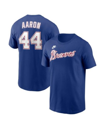 Мужская футболка Nike Hank Aaron Atlanta Braves Cooperstown Collection