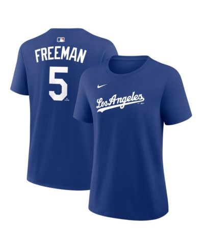 Женская футболка Nike Freddie Freeman Royal Los Angeles Dodgers, синяя