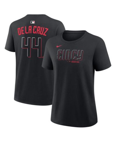 Женская футболка Nike Elly De La Cruz Black Cincinnati Reds