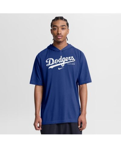 Nike Мужская футболка с капюшоном Tri-Blend Royal Los Angeles Dodgers