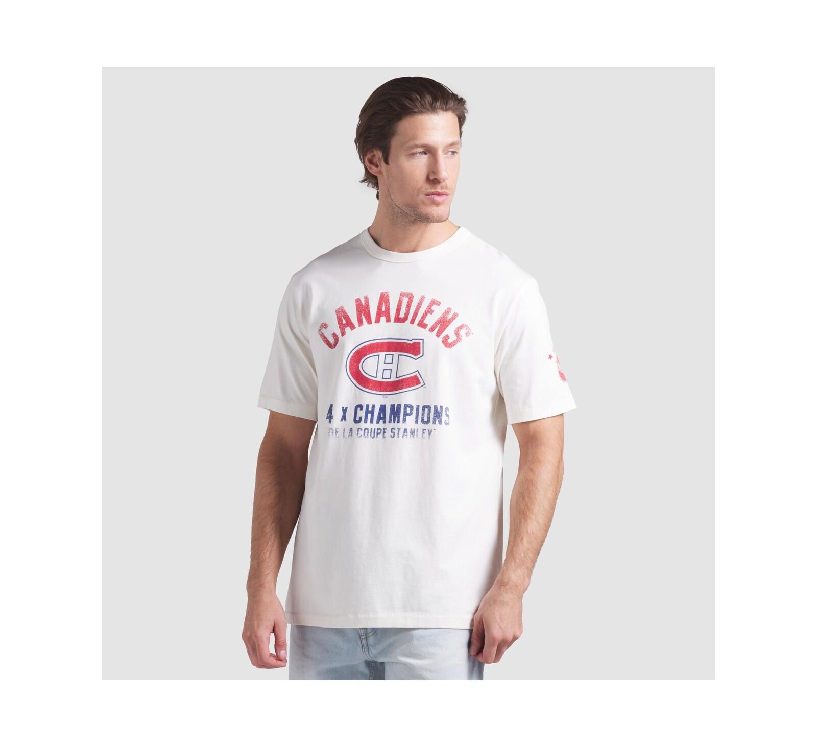 Fanatics Men's White Montreal Canadiens Decades Collection Timeless T-Shirt
