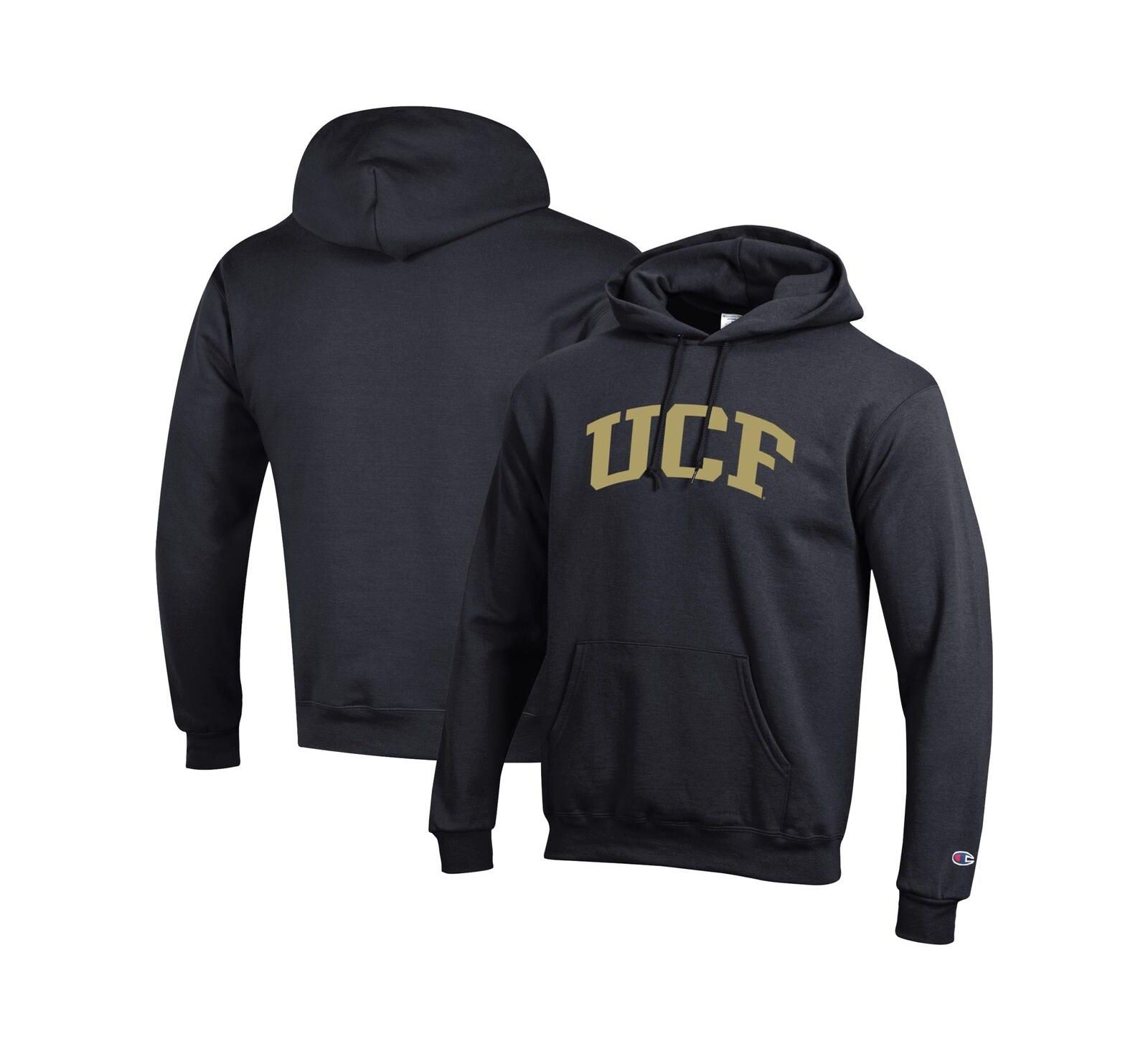 Champion Men's Black UCF Knights Basic Arch Fleece Pullover Hoodie