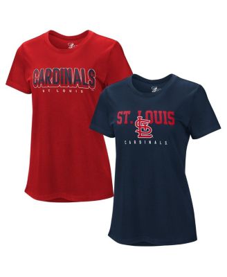 Комплект из 2 футболок G-III 4Her by Carl Banks Women's Red/Navy St. Louis Cardinals