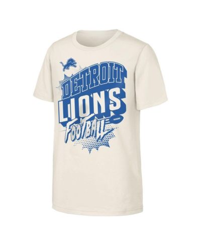 Детская футболка Outerstuff с комикс-принтом Detroit Lions, натуральный цвет