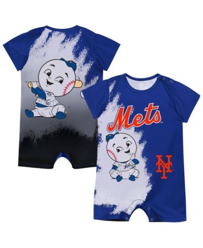 Outerstuff Baby Boys and Girls Royal New York Mets Baby Mascot Bodysuit