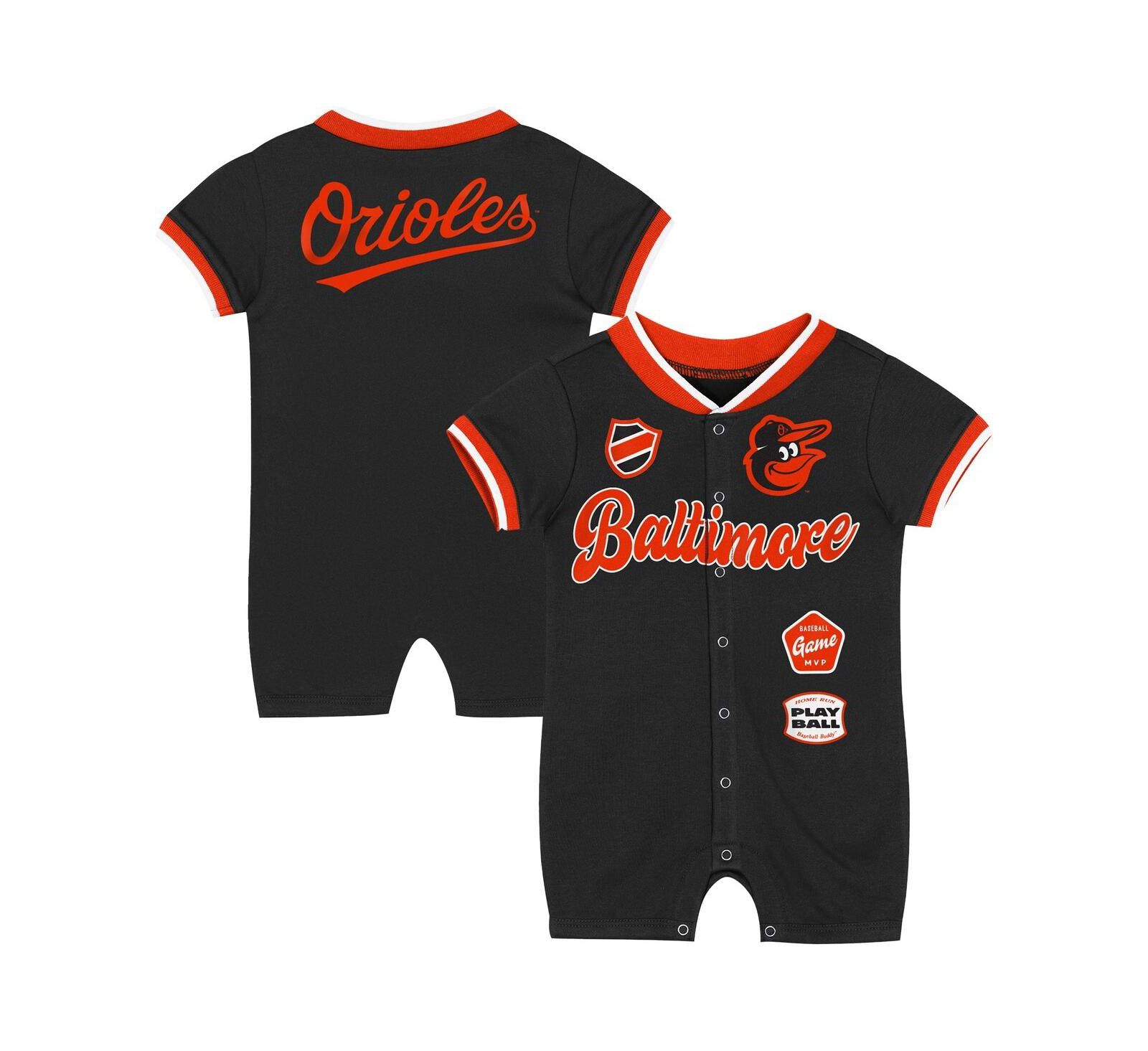 Комбинезон Outerstuff для малышей, черный Baltimore Orioles Pinch Coverall