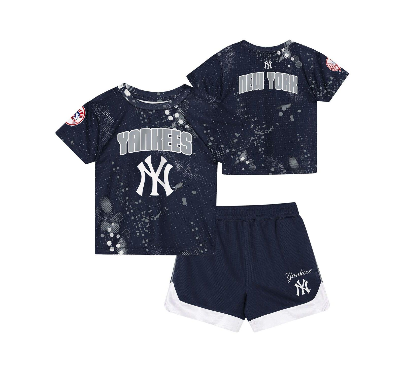 Комплект Outerstuff Preschool 2-Piece Navy New York Yankees T-Shirt и Shorts