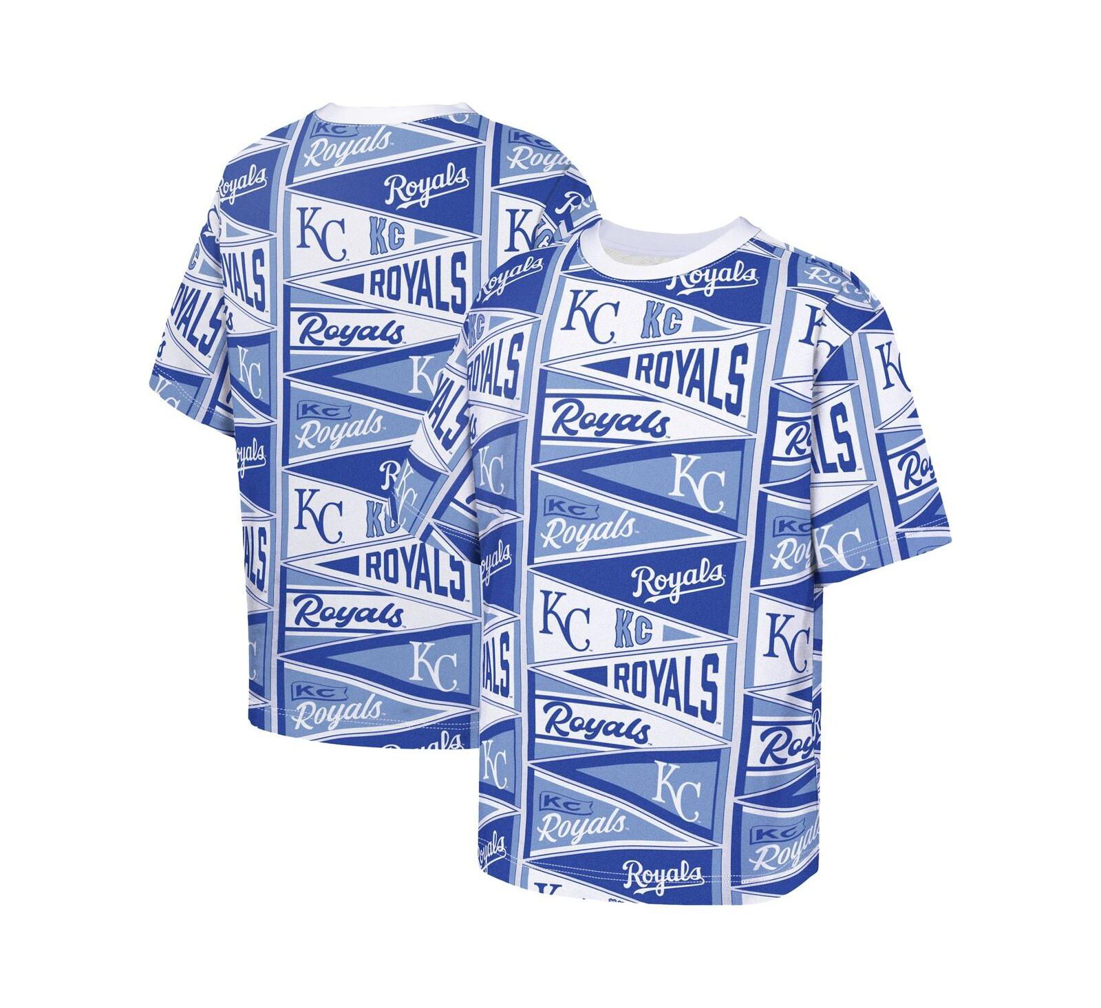 Детская футболка Outerstuff Kansas City Royals All-Over Pennant Blue
