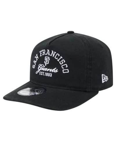 New Era Men's Black San Francisco Giants Stacked 19TWENTY Adjustable Hat