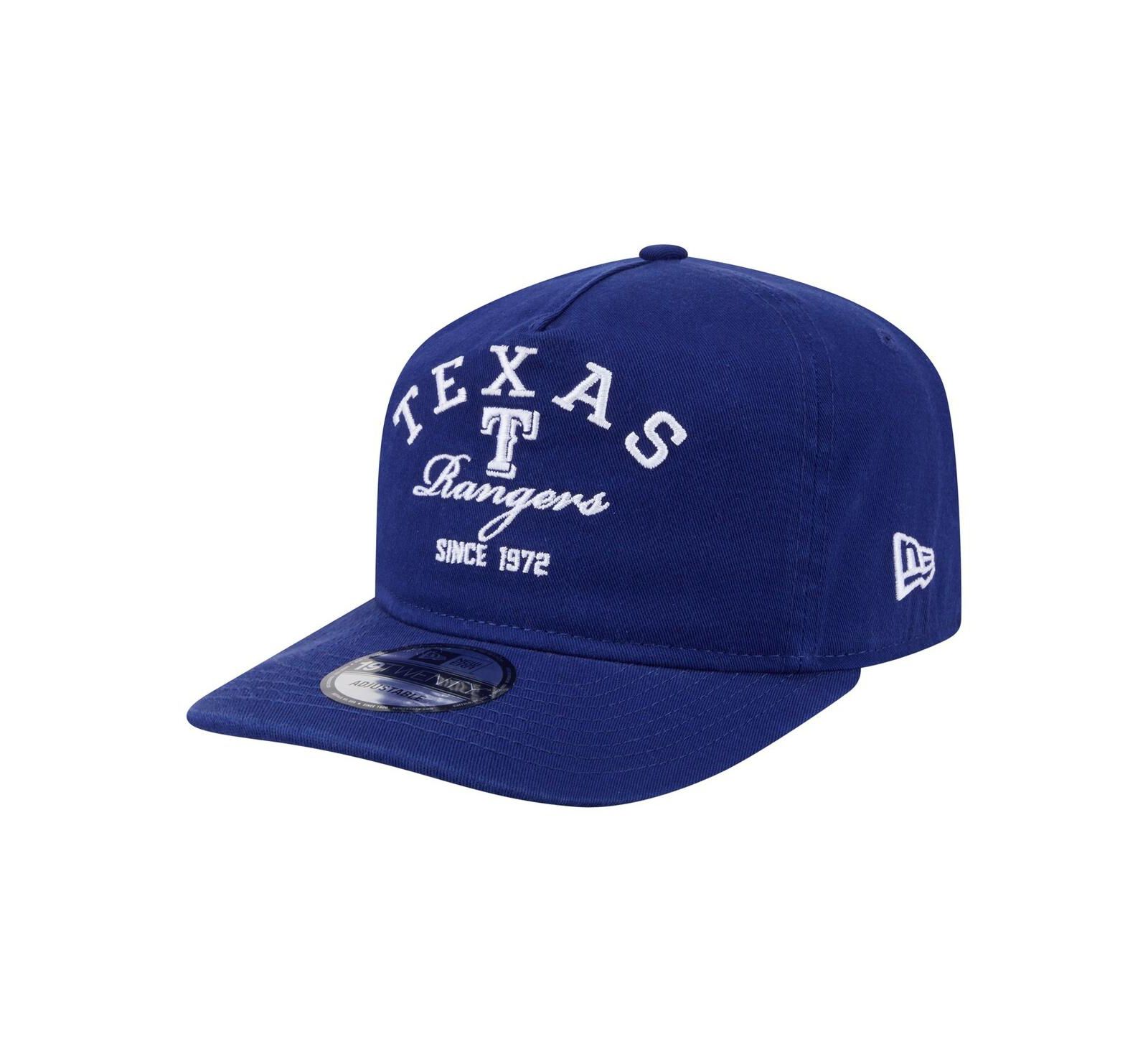 New Era Men's Royal Texas Rangers Stacked 19TWENTY Adjustable Hat