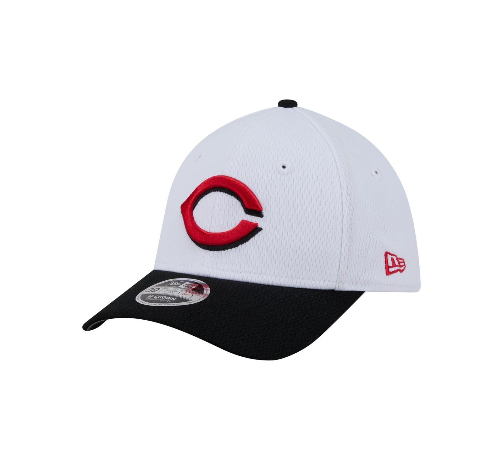 New Era Toddler White Cincinnati Reds Baseball 39THIRTY M-Crown Adjustable Hat