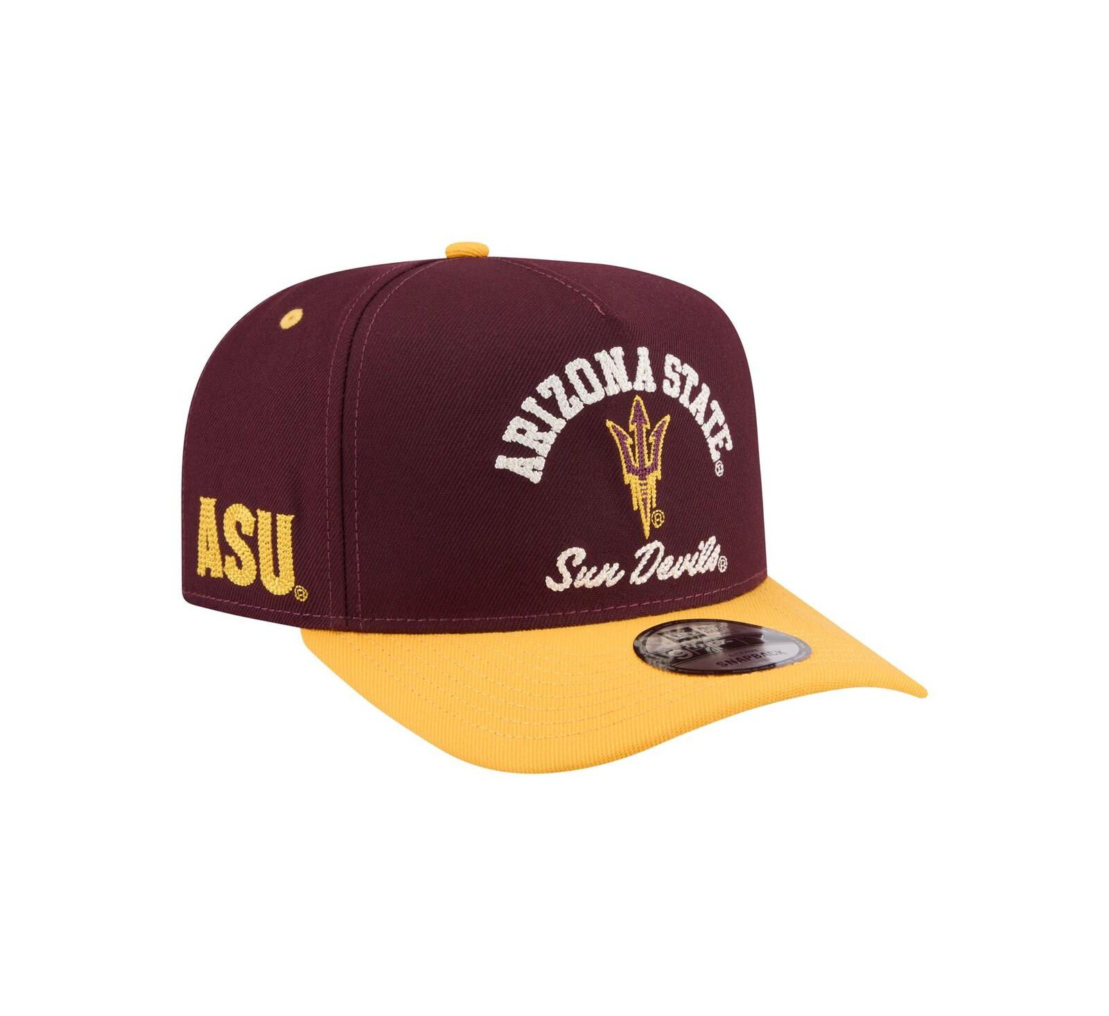 New Era Men's Maroon/Gold Arizona State Sun Devils Two-Tone Arched 9FIFTY Snapback Hat