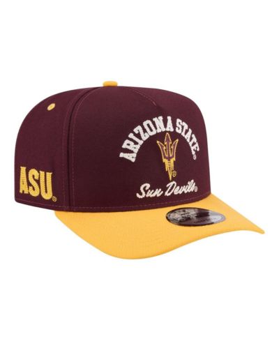 New Era Men's Maroon/Gold Arizona State Sun Devils Two-Tone Arched 9FIFTY Snapback Hat