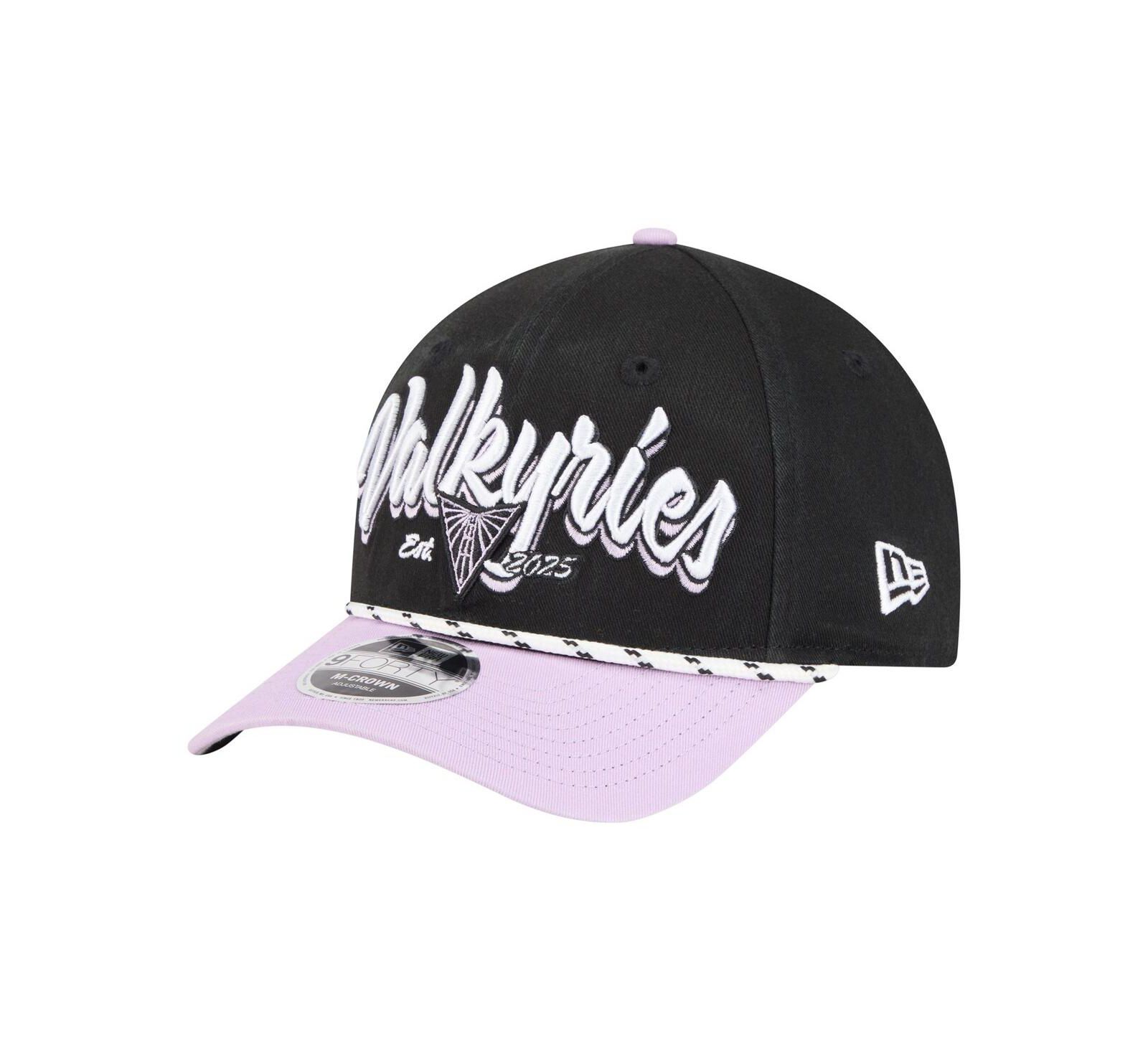 New Era Men's and Women's Eclipse Black/Violet Golden State Valkyries Team Loyal Script Two-Tone M-Crown 9FORTY Adjustable Hat