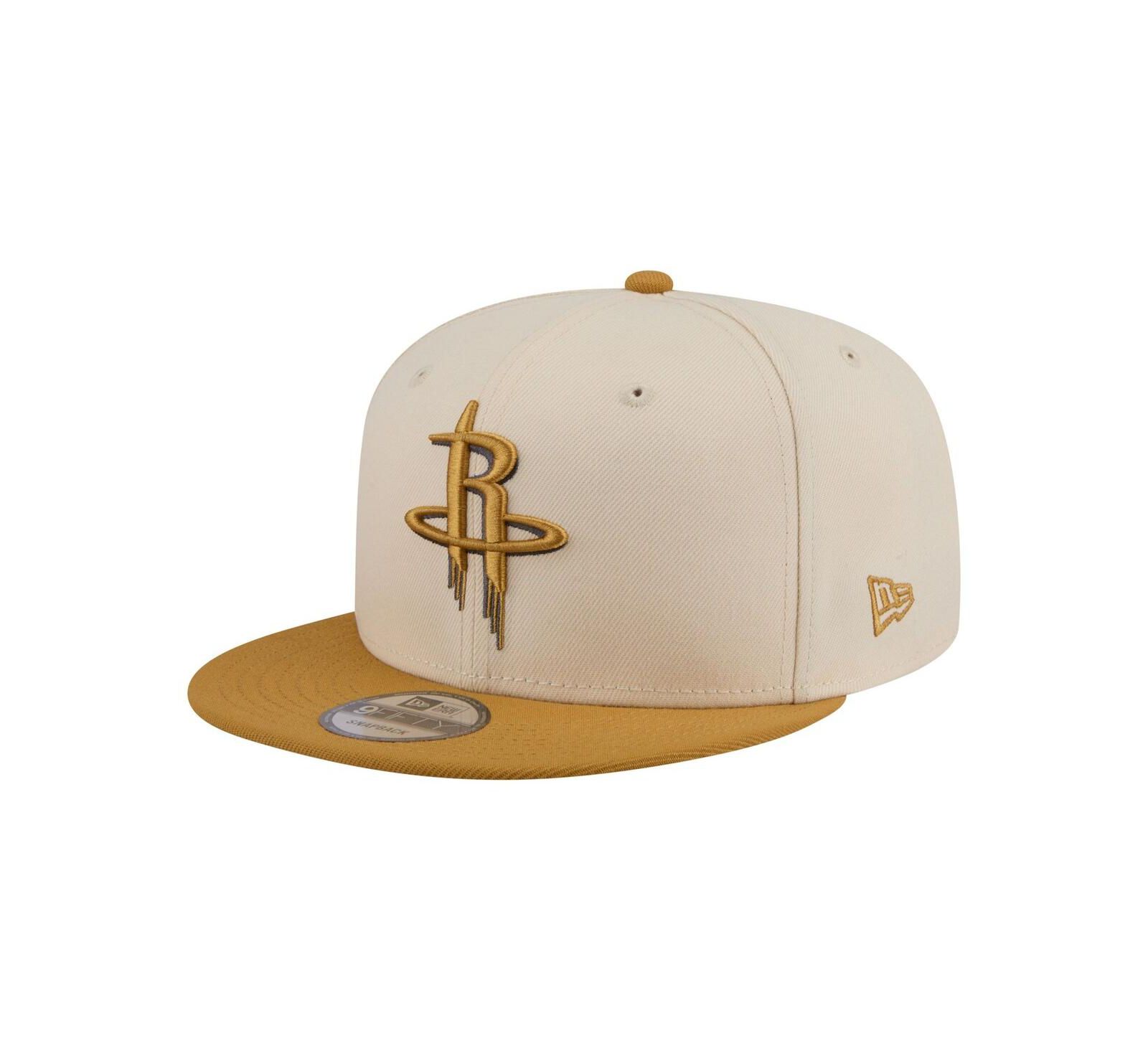 Мужская кепка New Era Cream/Tan Houston Rockets Two-Tone Color Pack 9FIFTY Snapback