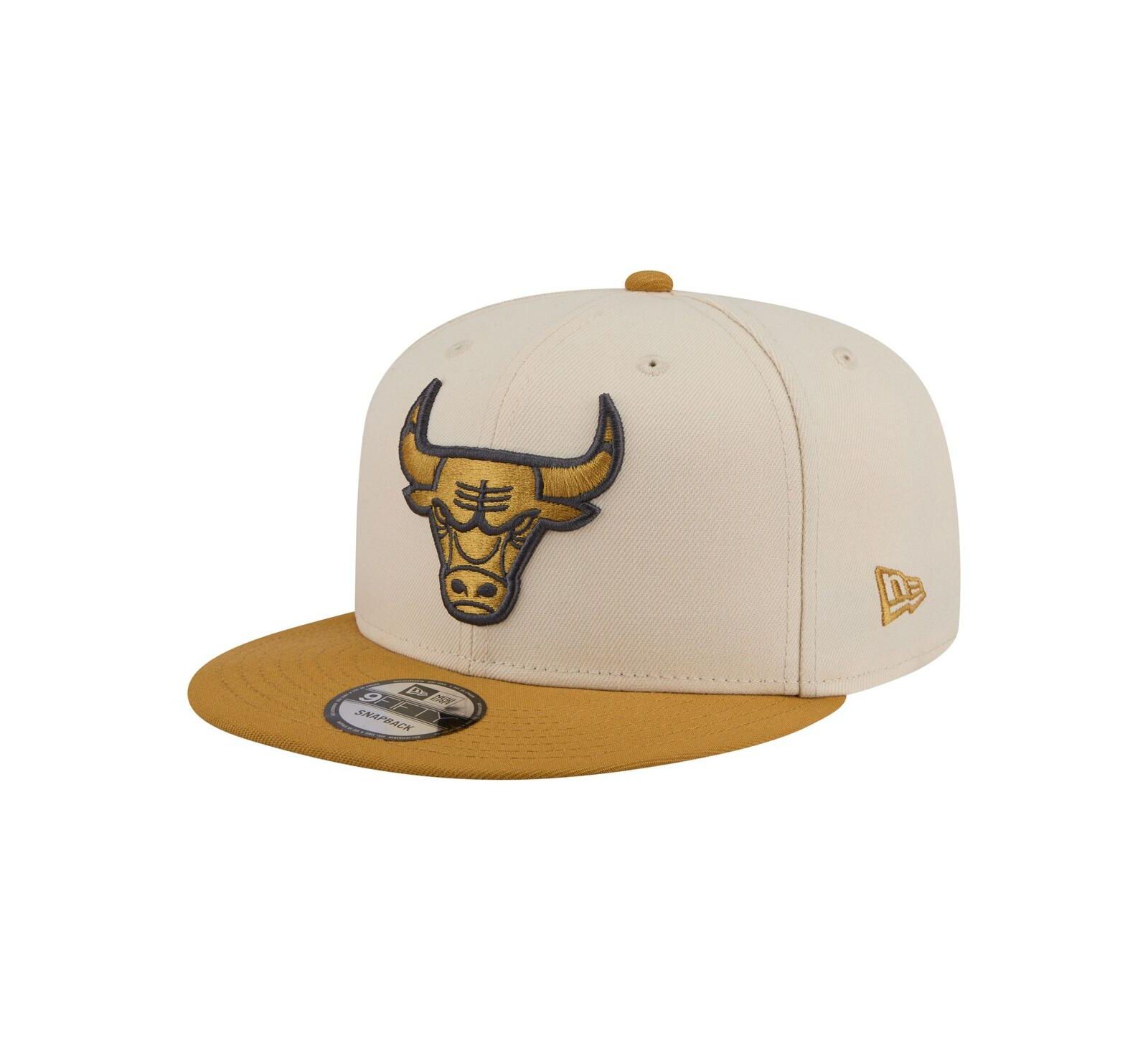 New Era Men's Cream/Tan Chicago Bulls Two-Tone Color Pack 9FIFTY Snapback Hat