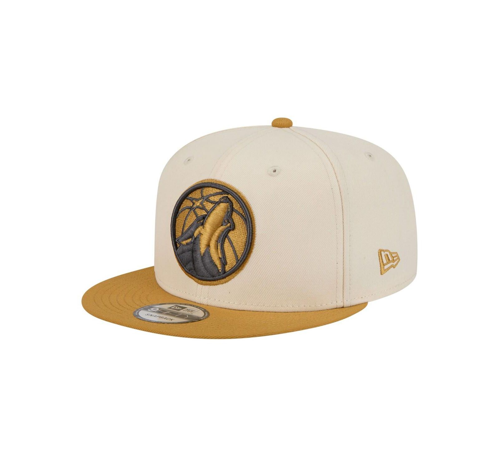 New Era Men's Cream/Tan Minnesota Timberwolves Two-Tone Color Pack 9FIFTY Snapback Hat