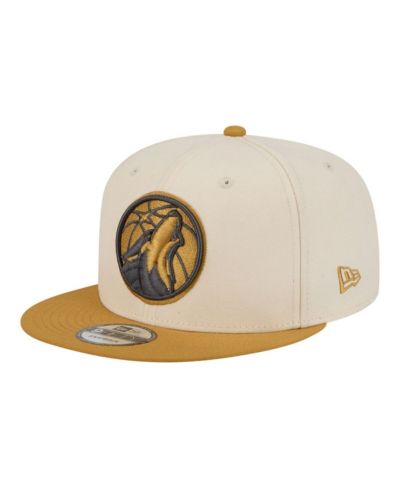 New Era Men's Cream/Tan Minnesota Timberwolves Two-Tone Color Pack 9FIFTY Snapback Hat
