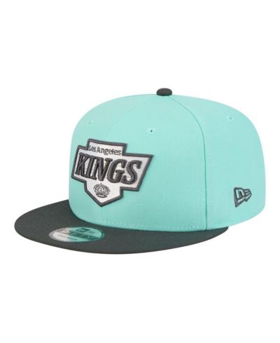 New Era Men's Turquoise/Charcoal Los Angeles Kings Two-Tone Color Pack 9FIFTY Snapback Hat