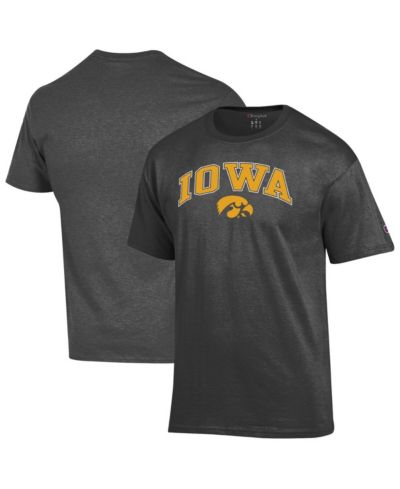 Мужская футболка Champion Charcoal Iowa Hawkeyes Arch Over Logo