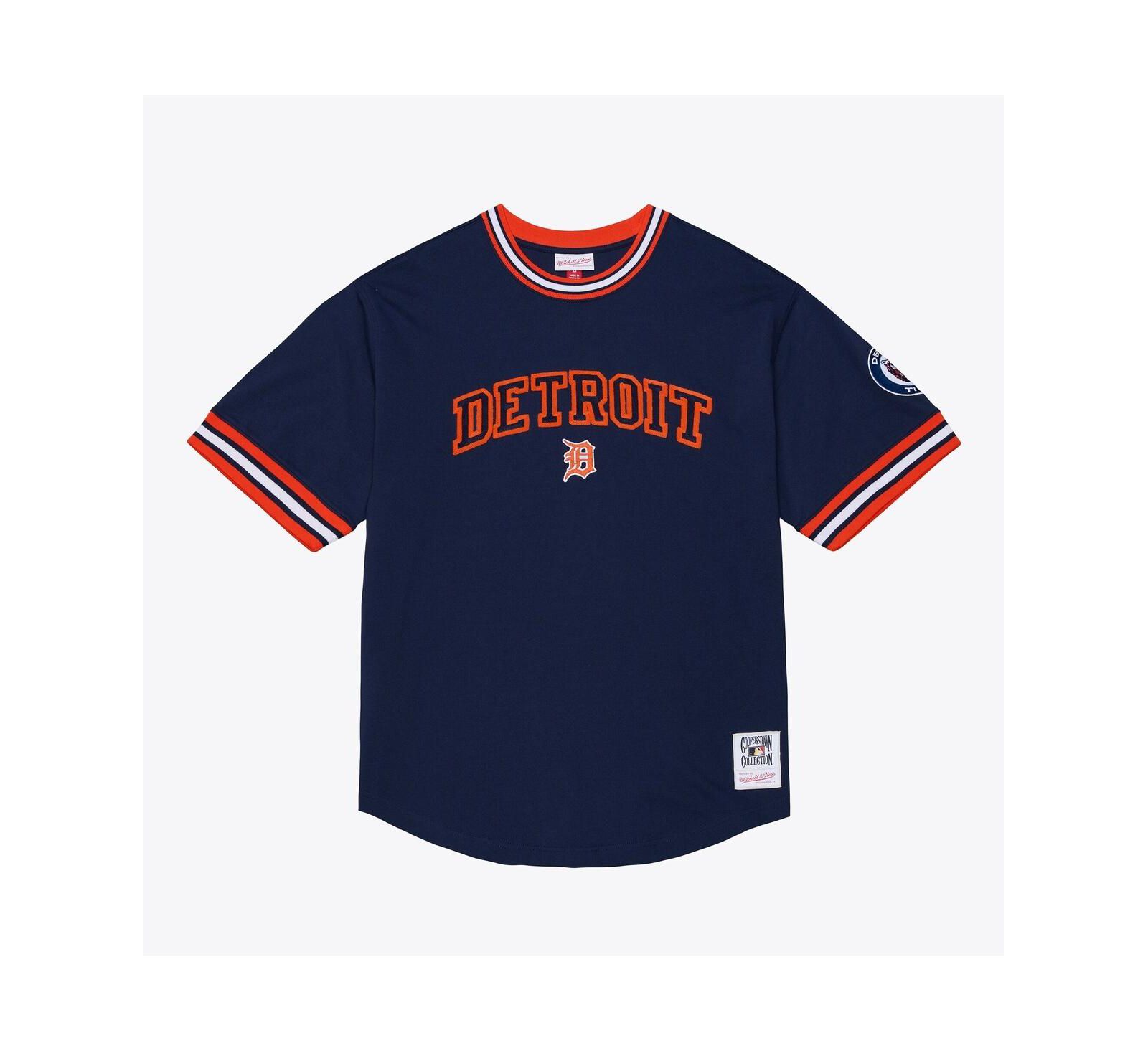 Mitchell & Ness Men's Navy Detroit Tigers Wild Pitch Ringer T-Shirt