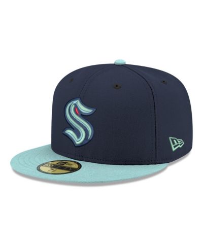 Мужская кепка New Era Seattle Kraken Core Logo Two-Tone 59FIFTY navy