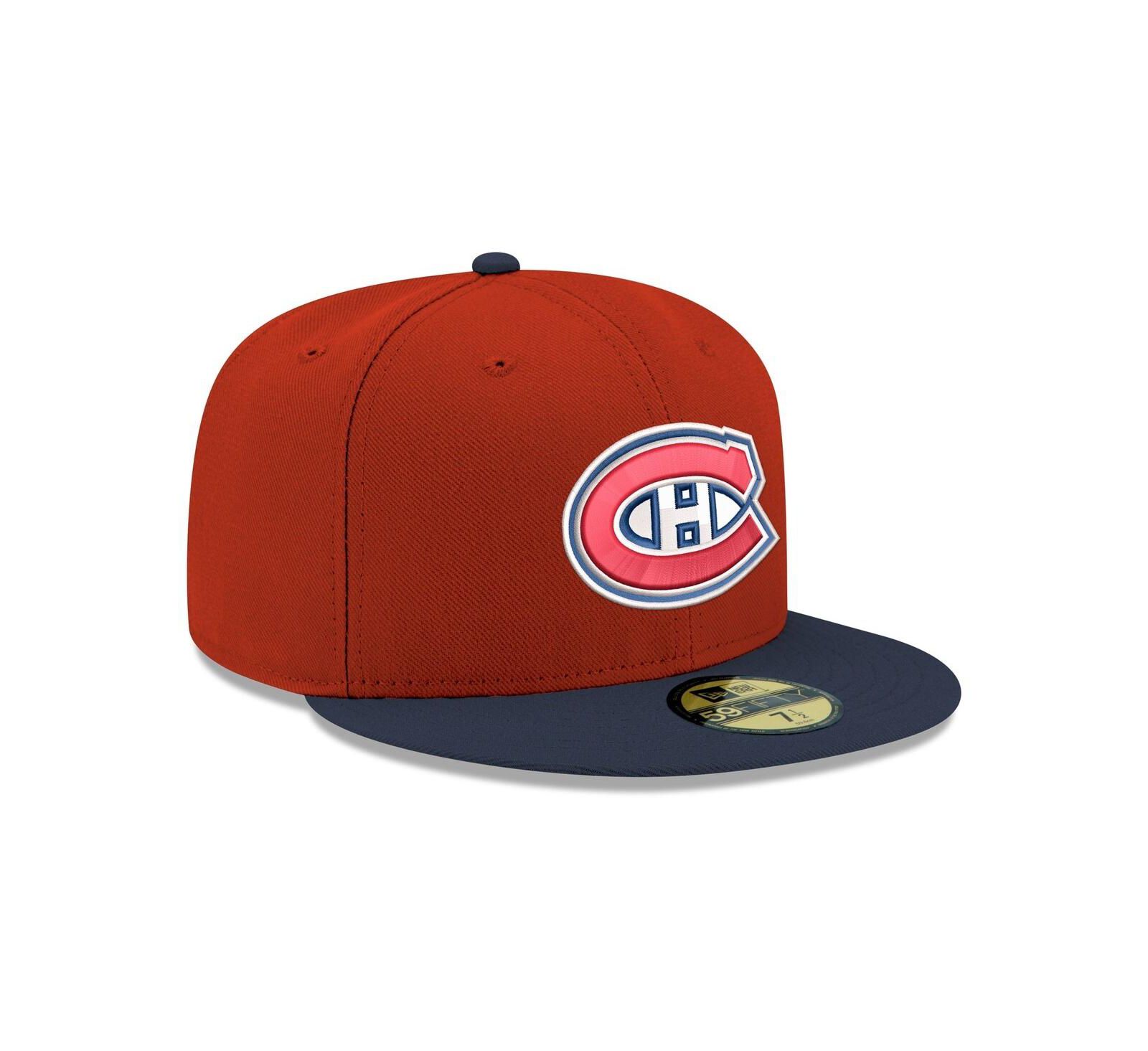 New Era Мужская кепка 59FIFTY Montreal Canadiens Core Logo Two-Tone, Red