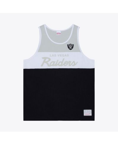 Mitchell & Ness Men's Black/Silver Las Vegas Raiders топ без рукавов Head Coach