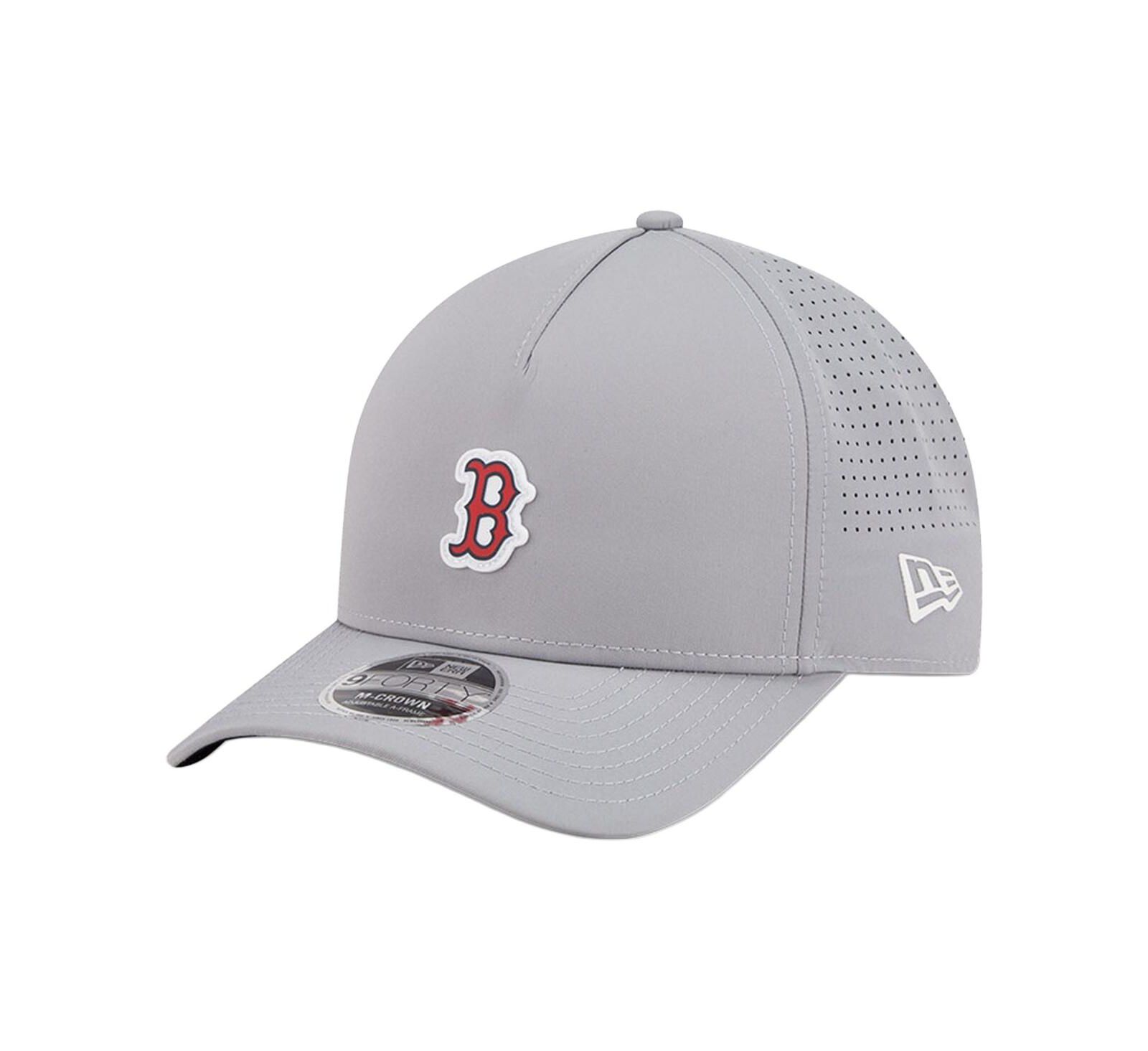 Мужская кепка New Era Gray Boston Red Sox Micro Logo 9FORTY M-Crown A-Frame Adjustable