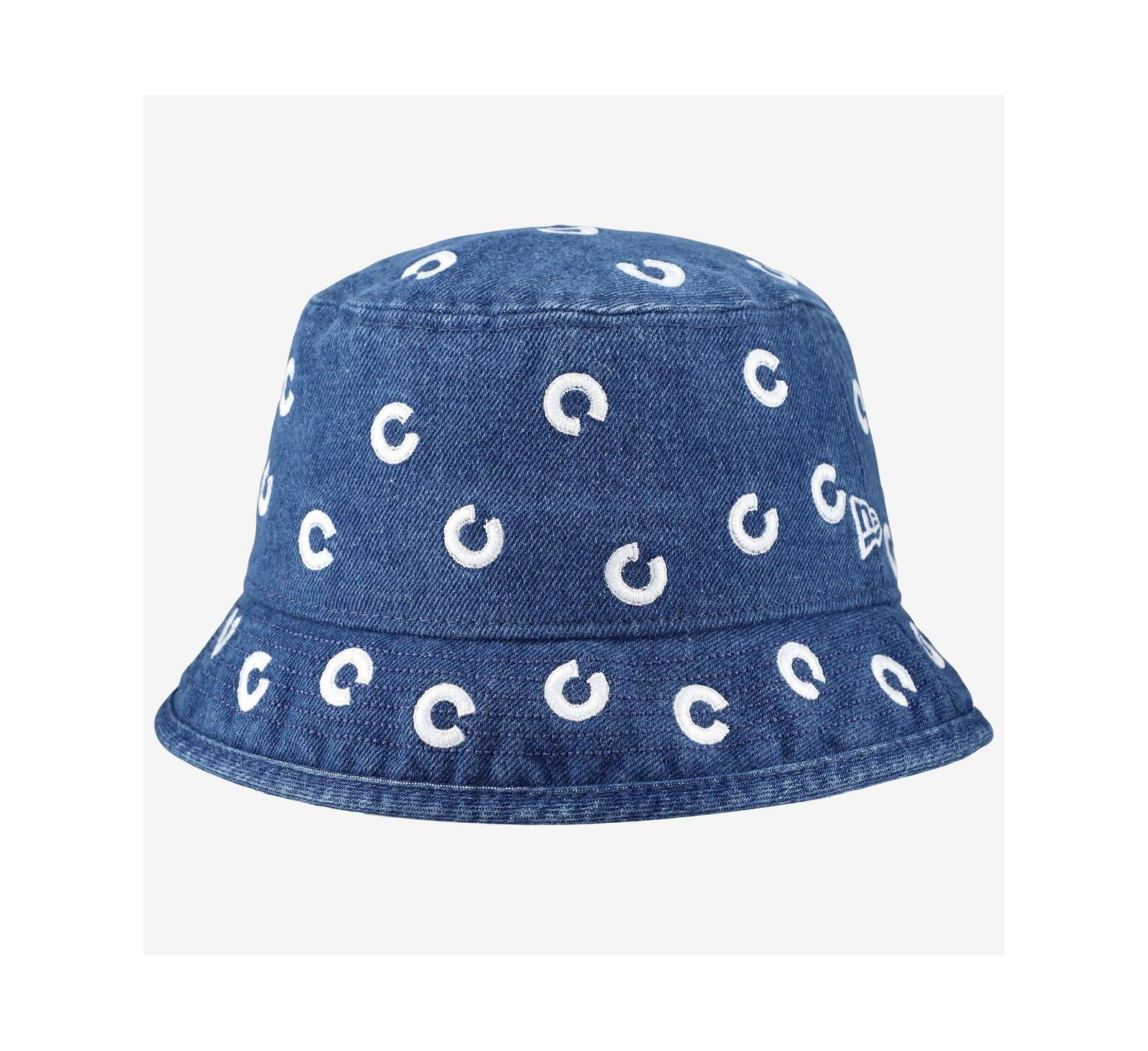 Женская джинсовая панама New Era Chicago Cubs Micro Bucket Hat