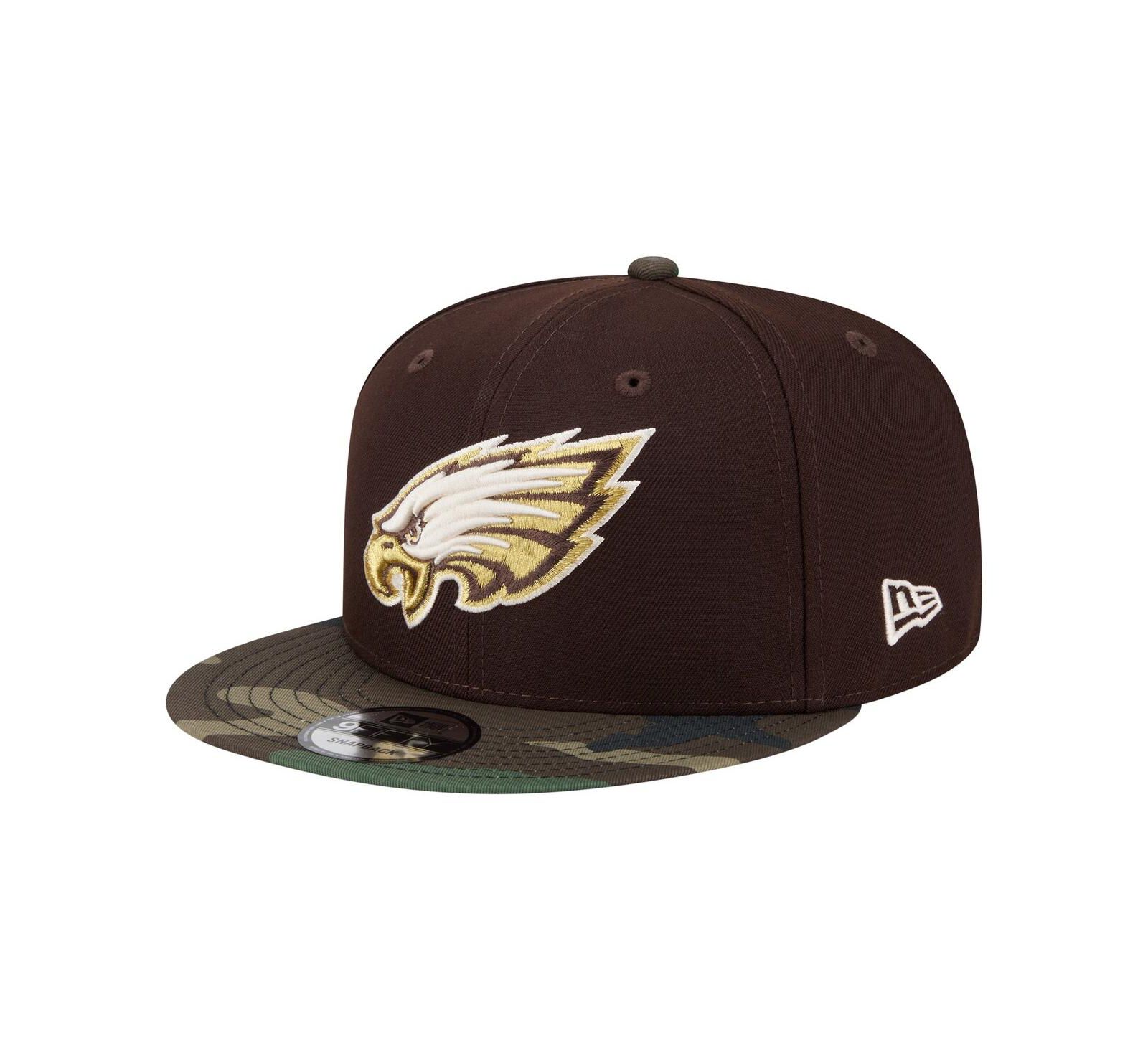 New Era мужская кепка 9FIFTY Snapback Philadelphia Eagles Burnt Wood Camo, Dark Brown