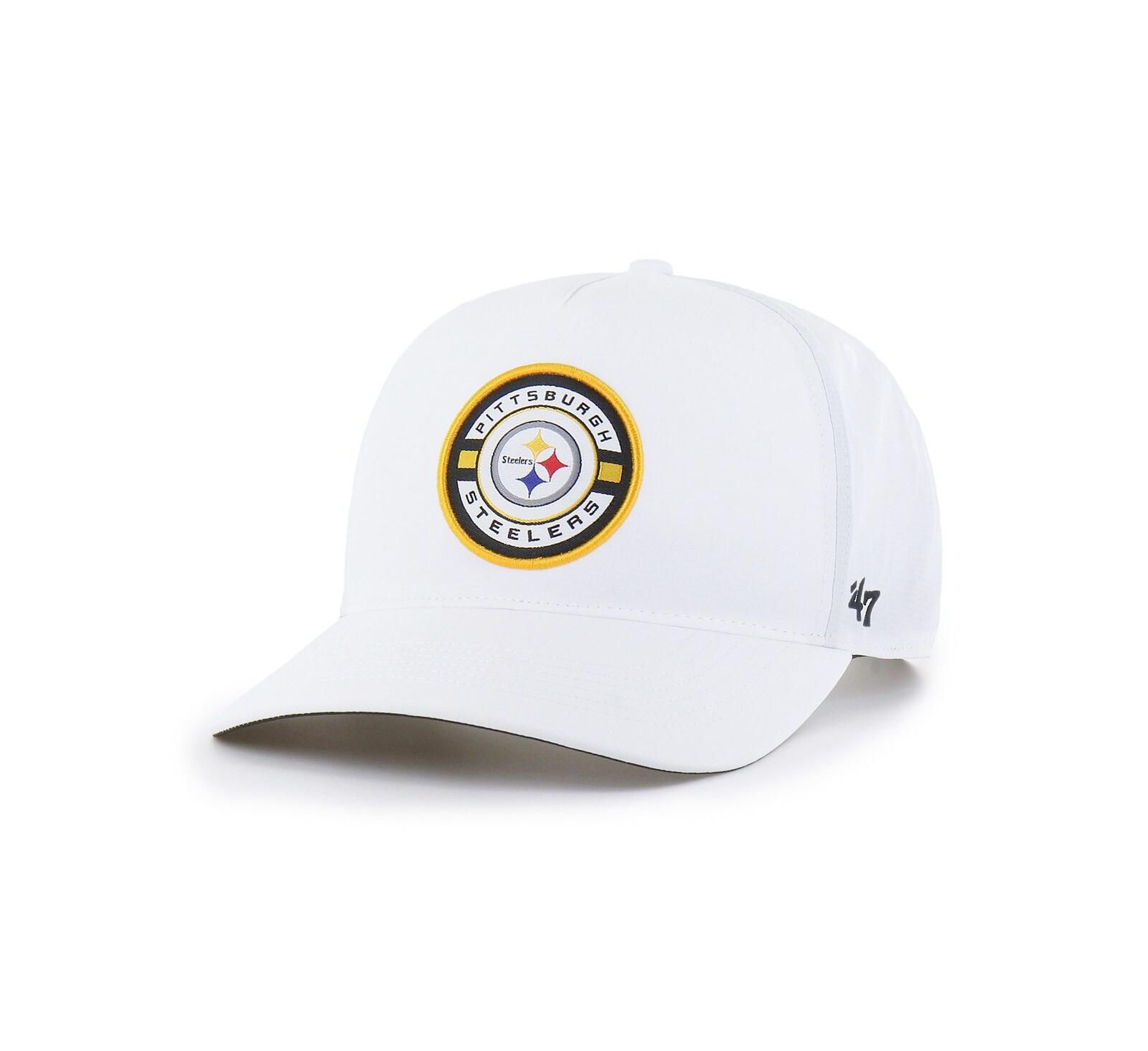 '47 Brand Men's White Pittsburgh Steelers Strand Adjustable Hitch Hat