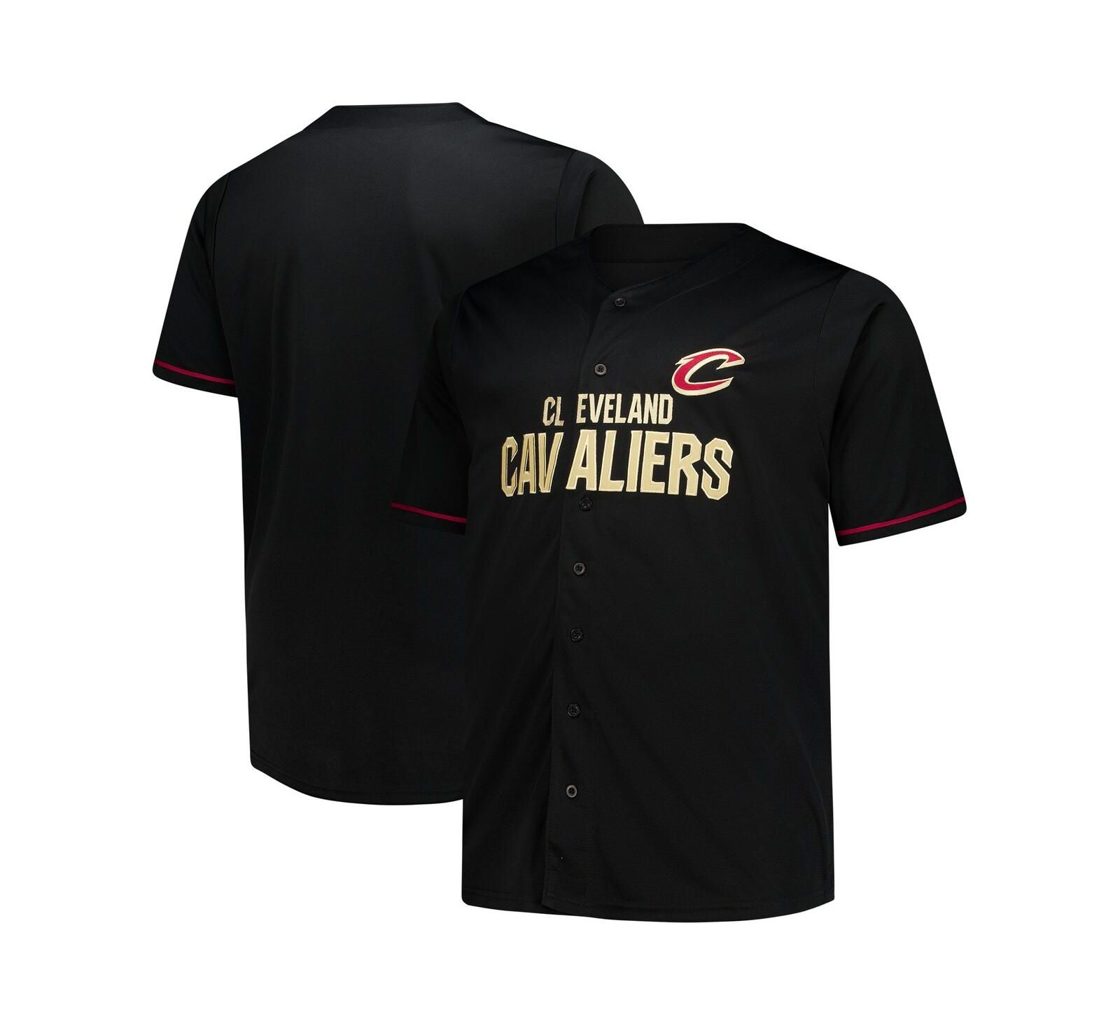 Fanatics мужская джерси Cleveland Cavaliers Black Big & Tall Pop Full-Button